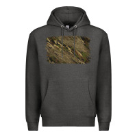 Charcoal Heather Camouflage Glitter Background Premium Hoodie - Jasminsmagicworld
