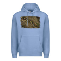 Colony Blue Camouflage Glitter Background Premium Hoodie - Jasminsmagicworld