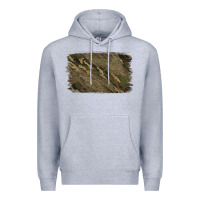 Heather Grey Camouflage Glitter Background Premium Hoodie - Jasminsmagicworld