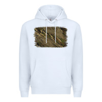 White Camouflage Glitter Background Premium Hoodie - Jasminsmagicworld