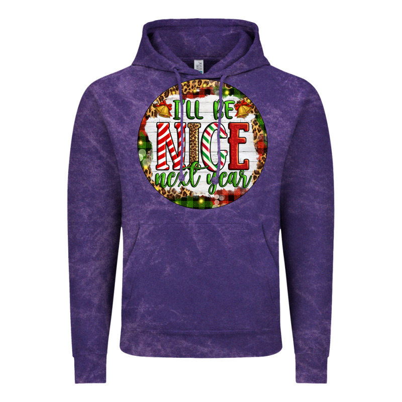 Christmas I'll Be Nice Next Year Vintage Hoodie by Artiststas | Teevron