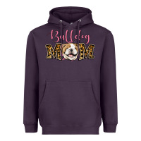 Plum Bulldog Mom Heavyweight Hoodie - Jasminsmagicworld