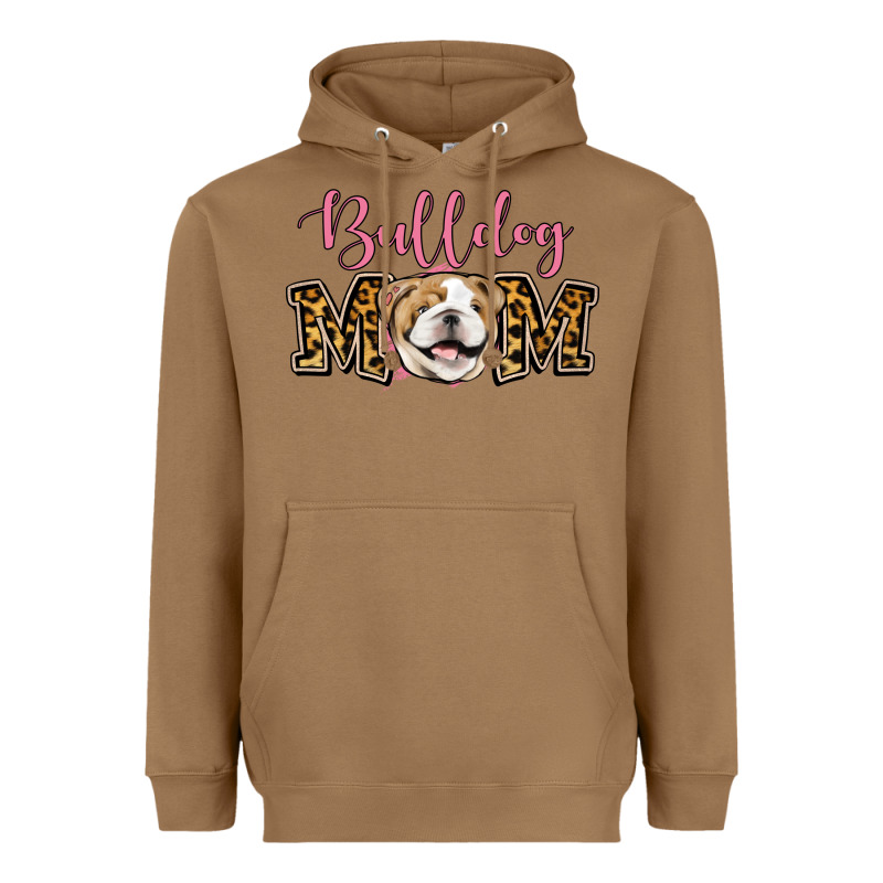 Bulldog Mom Heavyweight Hoodie by Jasminsmagicworld | Teevron
