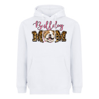 White Bulldog Mom Heavyweight Hoodie - Jasminsmagicworld