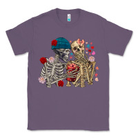 Lavender Skeleton couple Valentine's Day Classic Tee - FaDigitalArtStudio