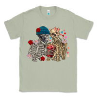 Matcha Skeleton couple Valentine's Day Classic Tee - FaDigitalArtStudio