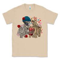 Mushroom Skeleton couple Valentine's Day Classic Tee - FaDigitalArtStudio