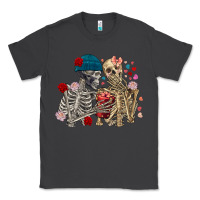 Smoke Skeleton couple Valentine's Day Classic Tee - FaDigitalArtStudio