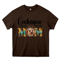 Chocolate Brown cockapoo mom western Heavy Core Tee - RanaPortraitStore