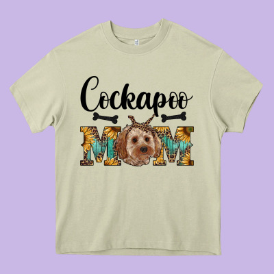 Cockapoo Mom Western Heavy Core Tee Designed By Ranaportraitstore