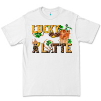 White lucky a latte Premium Tee - FaDigitalArtStudio