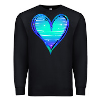 Black Mermaid Heart Premium Sweatshirt - Jasminsmagicworld
