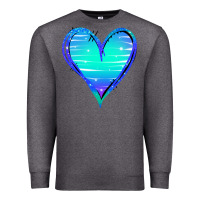 Charcoal Heather Mermaid Heart Premium Sweatshirt - Jasminsmagicworld