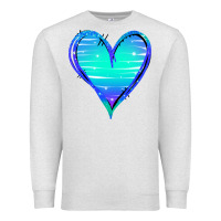Oatmeal Heather Mermaid Heart Premium Sweatshirt - Jasminsmagicworld