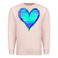Pale Pink Mermaid Heart Premium Sweatshirt - Jasminsmagicworld