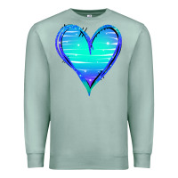 Seafoam Mermaid Heart Premium Sweatshirt - Jasminsmagicworld