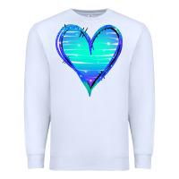 White Mermaid Heart Premium Sweatshirt - Jasminsmagicworld