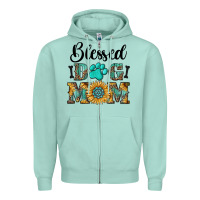 Blessed Dog Mom Zipper Hoodie | Teevron