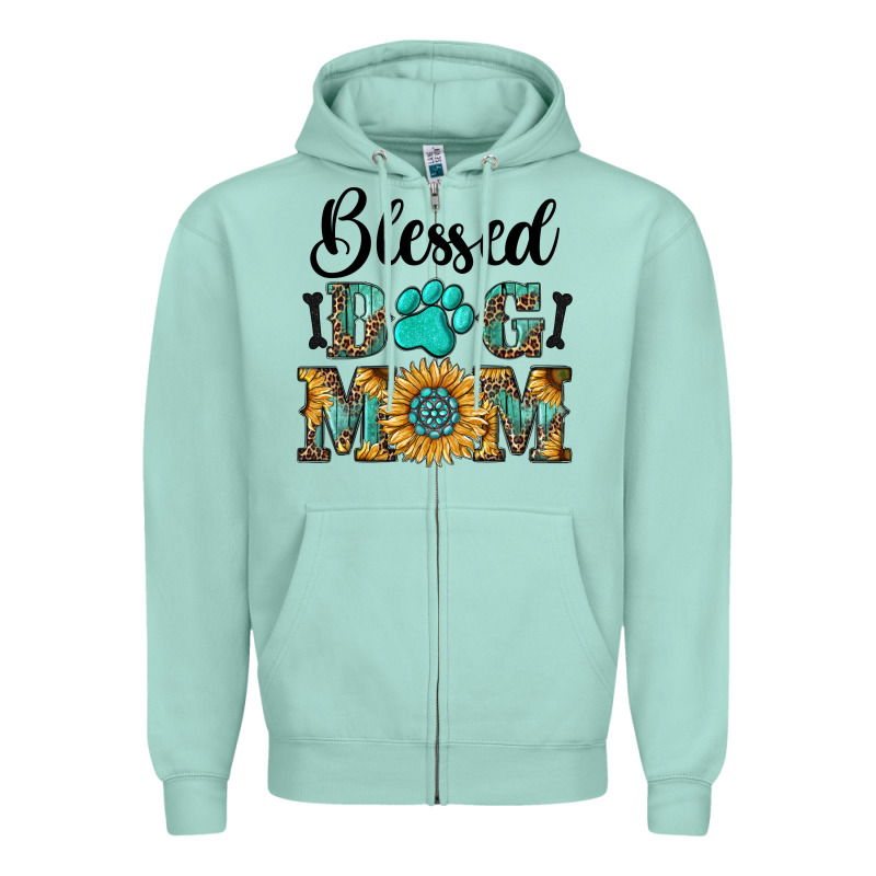 Blessed Dog Mom Zipper Hoodie by RanaPortraitStore | Teevron