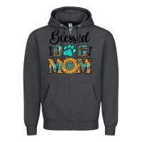 Smoke Blessed dog mom Zipper Hoodie - RanaPortraitStore