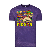 Cloud Purple Just Here To Fiesta Vintage Tee - CowhideDigitalArt