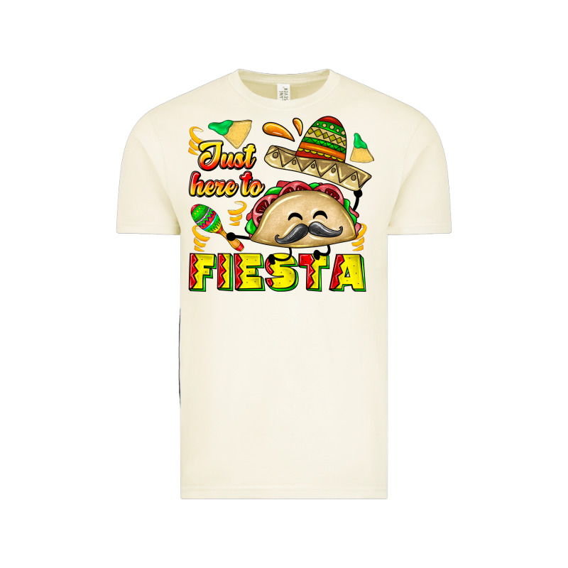 Just Here To Fiesta Vintage Tee by CowhideDigitalArt | Teevron