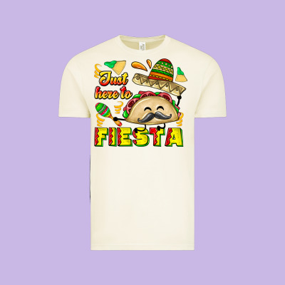 Just Here To Fiesta Vintage Tee Designed By Cowhidedigitalart