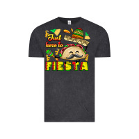 Vintage Black Just Here To Fiesta Vintage Tee - CowhideDigitalArt