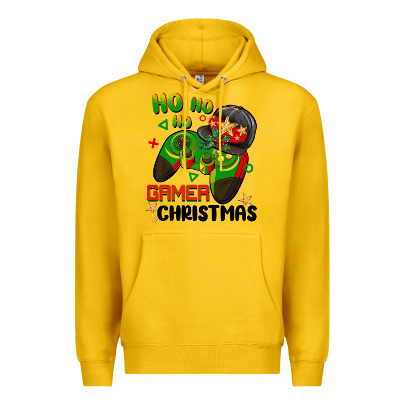 Ho Ho Ho Gamer Christmas Premium Hoodie by BarkalooDesign | Teevron
