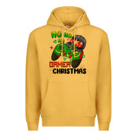 Mustard ho ho ho gamer Christmas Premium Hoodie - BarkalooDesign