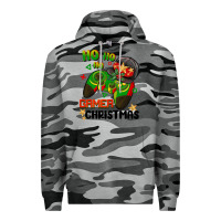 Slate Camo ho ho ho gamer Christmas Premium Hoodie - BarkalooDesign