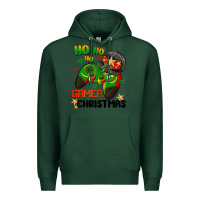 Sports Green ho ho ho gamer Christmas Premium Hoodie - BarkalooDesign
