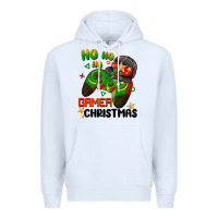 White ho ho ho gamer Christmas Premium Hoodie - BarkalooDesign