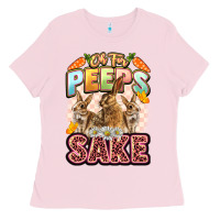 Bubblegum Pink Oh for peeps sake Easter Day Ladies Tee - LillyAllenDesigns