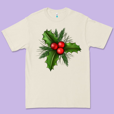 Mistletoe Premium Tee Designed By Bundleandbundleshop