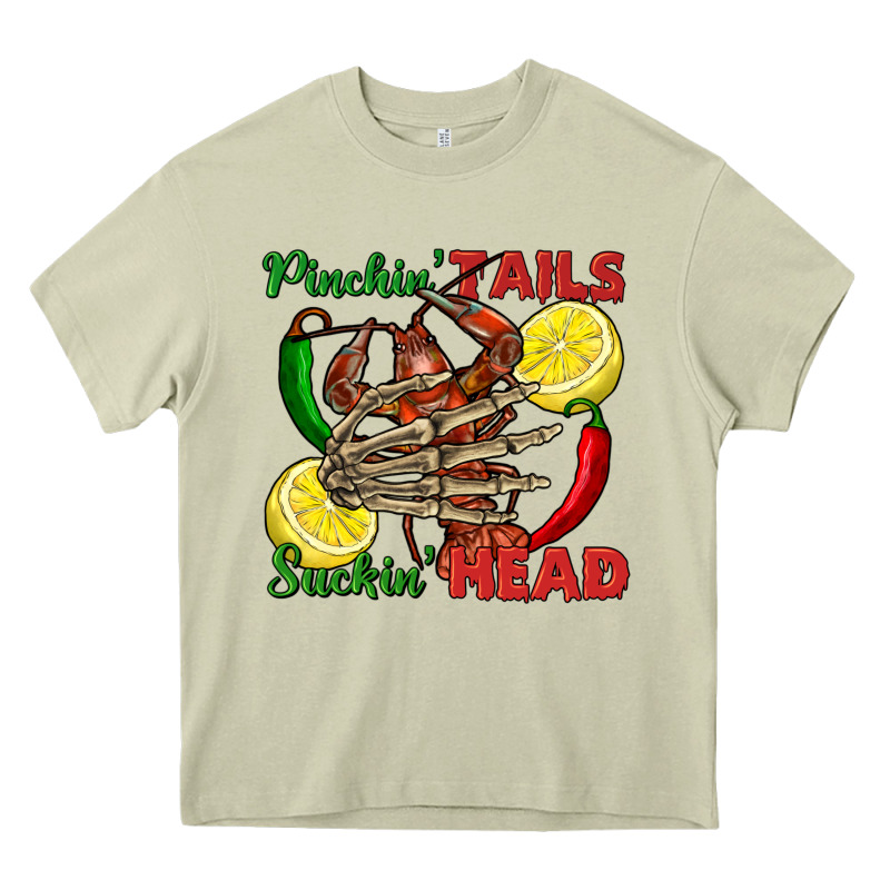 Pinchin' Tails Suckin' Head Crawfish Heavy Core Tee by FaDigitalArtStudio | Teevron