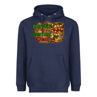 Navy coffee and christmas cheer Heavyweight Hoodie - RanaPortraitStore