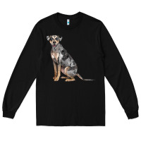 Black catahoula leopard dog Long Sleeve Tee - LillyAllenDesigns