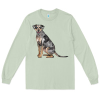 Matcha catahoula leopard dog Long Sleeve Tee - LillyAllenDesigns