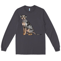 Smoke catahoula leopard dog Long Sleeve Tee - LillyAllenDesigns