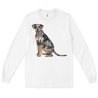 White catahoula leopard dog Long Sleeve Tee - LillyAllenDesigns