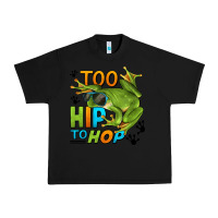 Black too hip to hop frog Urban Heavy Tee - LillyAllenDesigns