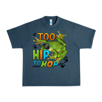 Midnight Navy too hip to hop frog Urban Heavy Tee - LillyAllenDesigns