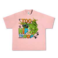 Salmon too hip to hop frog Urban Heavy Tee - LillyAllenDesigns