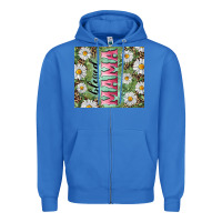 True Royal Blessed mama with daisy and leopard Zipper Hoodie - RanaPortraitStore