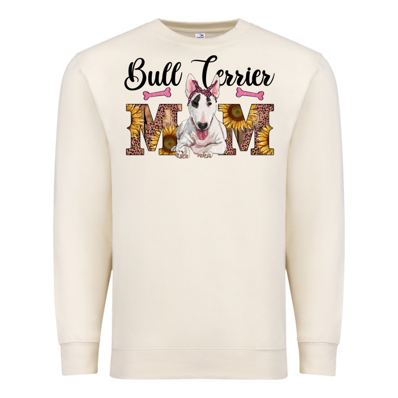 Western Bull Terrier Mom Premium Sweatshirt by RanaPortraitStore | Teevron