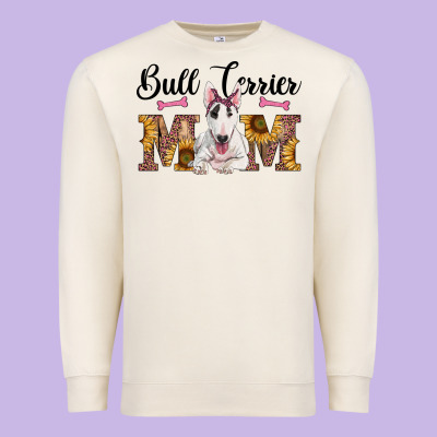 Western Bull Terrier Mom Premium Sweatshirt Designed By Ranaportraitstore