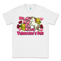 White My first Valentine's Day Unicorn Classic Tee - FaDigitalArtStudio