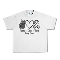 Lunar Rock Peace Love Cure Lung Cancer Urban Heavy Tee - Jasminsmagicworld
