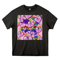 Asphalt pride heart seamless pattern Heavy Core Tee - FaDigitalArtStudio
